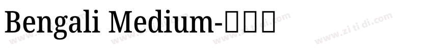 Bengali Medium字体转换